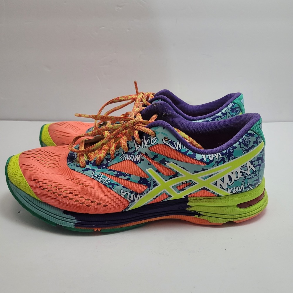 ASICS Triathlon Running Shoes GEL-Noosa Tri 10 Womens 8.5 Colorful - Picture 5 of 9